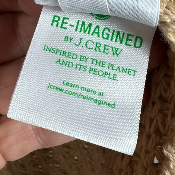 JCREW Heavy Knit Turtleneck Short Sleeve Sweater Cotton Poncho - Picture 9 of 11